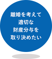 離婚を考えて適切な財産分与を取り決めたい