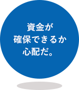 資金が確保できるか心配だ。